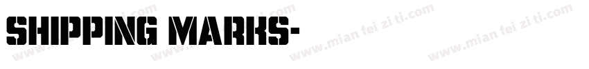 shipping Marks字体转换